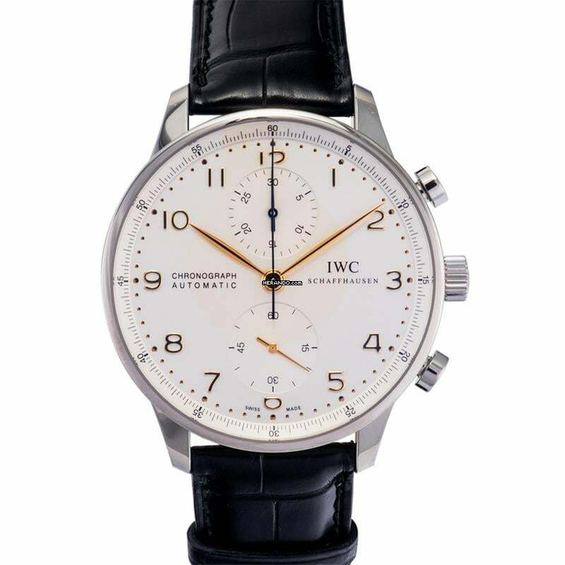 IWC Portugieser Chronograph IW371445 - Portugieser Chronograph Automatic Silver Dial Men's Watch </h1>