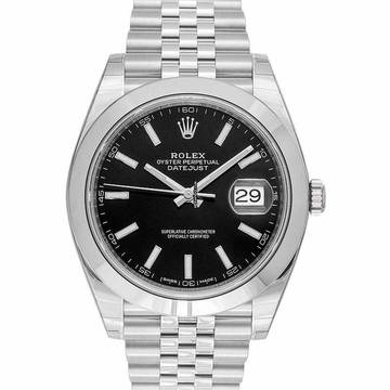  Rolex Datejust 41 126300 - Datejust Automatic Black Dial Stainless Steel Men's Watch </h1> 