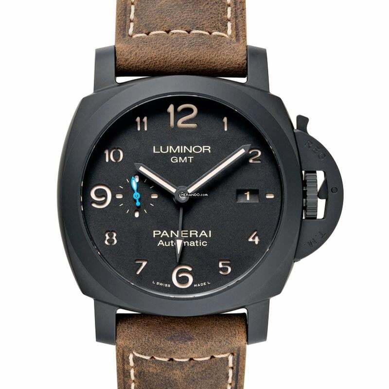 Panerai Luminor 1950 3 Days GMT Automatic PAM01441 - Luminor GMT Automatic Black Dial 44 mm Men's Watch </h1>