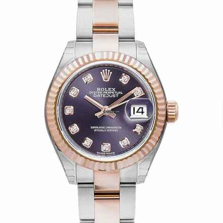  Rolex Lady-Datejust 279171 G - Lady Datejust 28 Purple Steel/18k Everose gold G 28mm </h1> 