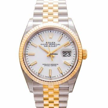 Rolex Datejust 36 126233 - Datejust 36 Stainless Steel / Yellow Gold / Fluted / White / Jubilee </h1> 