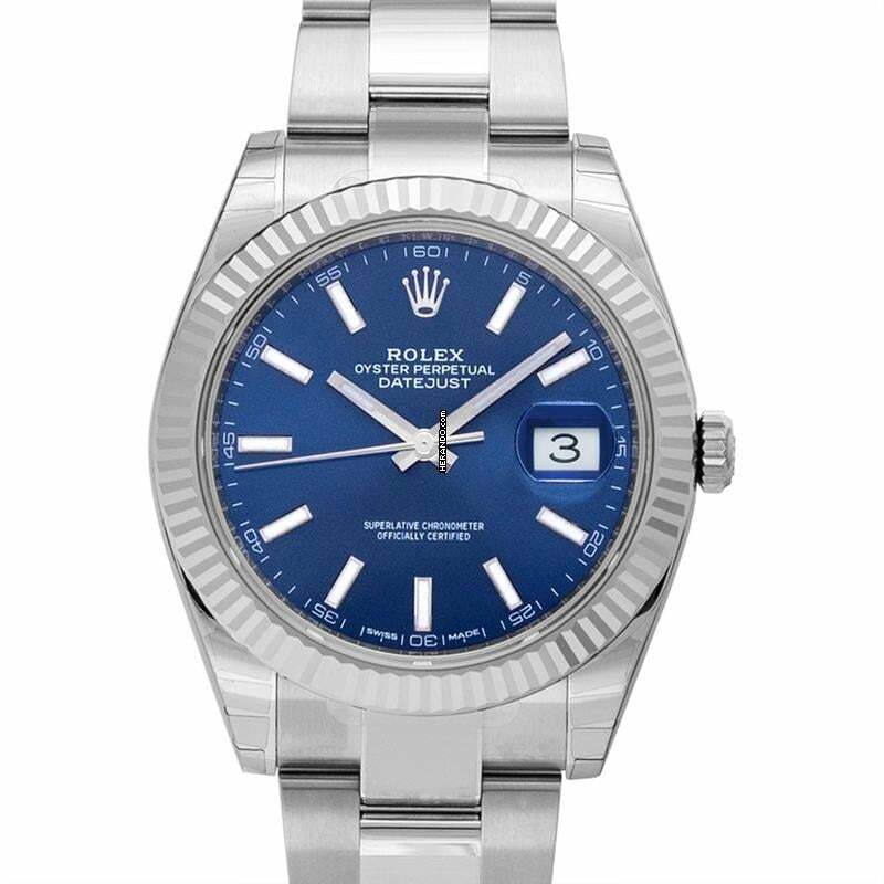 Rolex Datejust 41 126334 - Oyster Perpetual Datejust 41 Blue Dial Automatic Men's Watch 126334BLSO </h1>