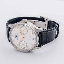 Thumbnail von IWC Portugieser Automatik IW500704 - Portugieser Automatic Silver Dial Men's Watch </h1>