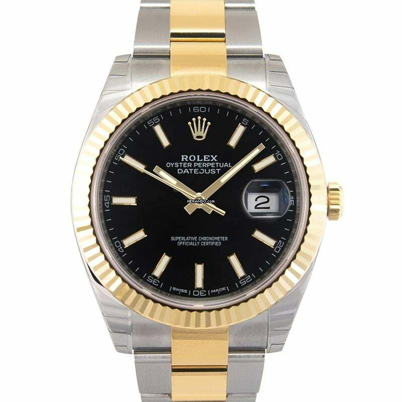 Rolex Datejust 41 126333 - Datejust 41 Rolesor Yellow Fluted / Oyster / Black </h1>
