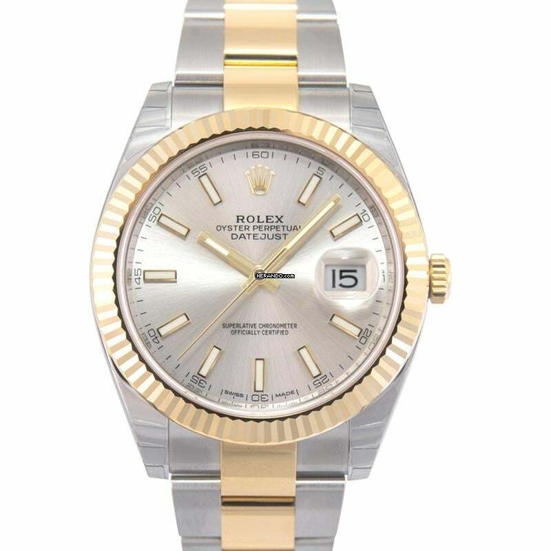 Rolex Datejust 41 126333 - Datejust Automatic Silver Dial Stainless Steel and Yellow Gold Men's Watch </h1>