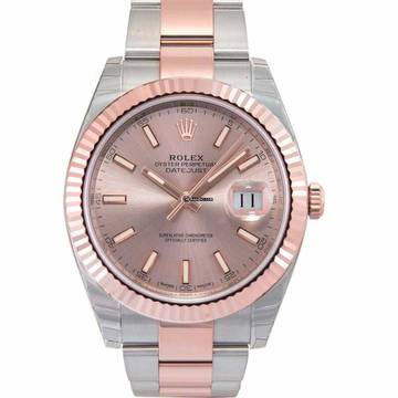  Rolex Datejust 41 126331 - Datejust 41 Sundust Dial Steel and 18K Everose Gold Men's Watch 126331SNSO </h1> 