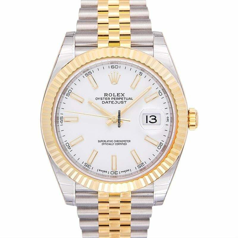 Rolex Datejust 41 126333 - Datejust 41 Rolesor Yellow Fluted / Jubilee / White </h1>