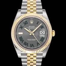 Thumbnail von Rolex Datejust 41 126333 - Datejust 41 Rolesor Yellow Fluted / Jubilee / Slate Roman </h1>
