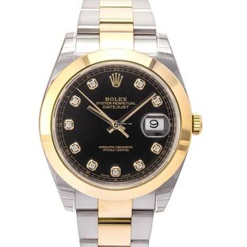  Rolex Datejust 41 126303 - Datejust Automatic Black set with diamonds Dial Stainless Steel and Yellow Gold M </h1> 