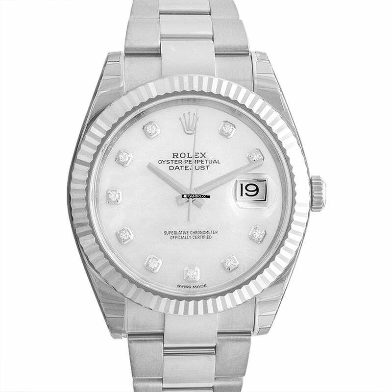 Rolex Datejust 41 126334 - Datejust 41 White MOP Steel/18k White Gold Dia 41mm </h1>