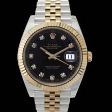 Thumbnail von Rolex Datejust 41 126333 G - Datejust Automatic Black set with diamonds Dial Stainless Steel and Yellow Gold </h1>