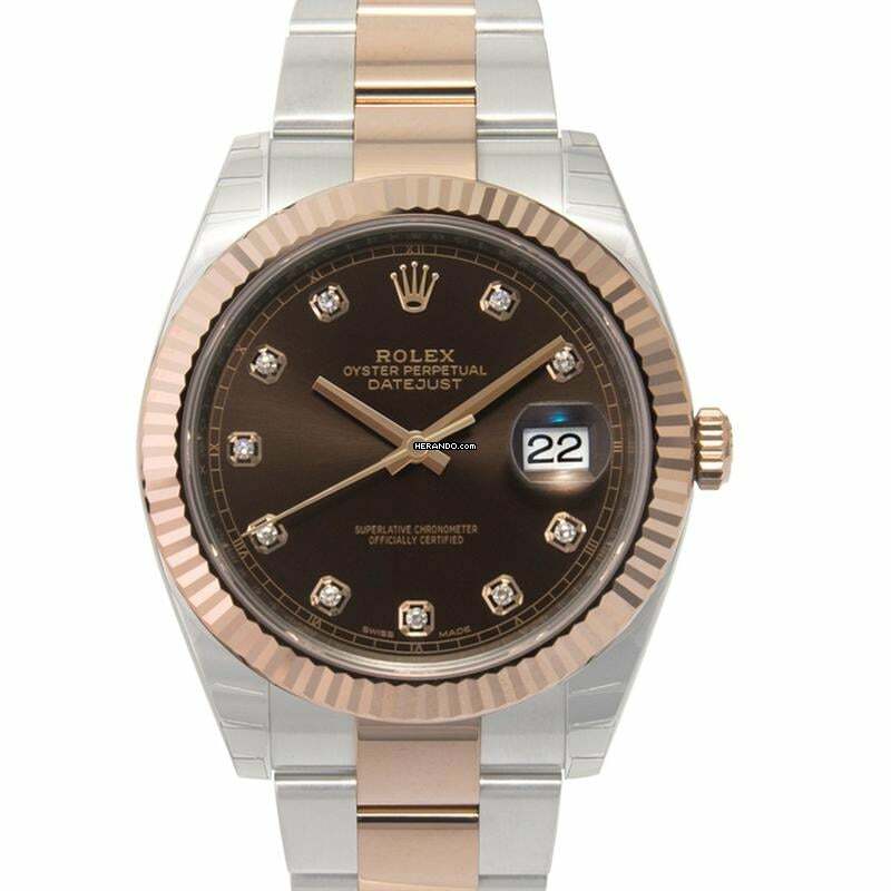 Rolex Datejust 41 126331 G - Datejust Automatic Chocolate set with diamonds Dial Stainless Steel and Everose </h1>