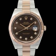Thumbnail von Rolex Datejust 41 126331 G - Datejust Automatic Chocolate set with diamonds Dial Stainless Steel and Everose </h1>