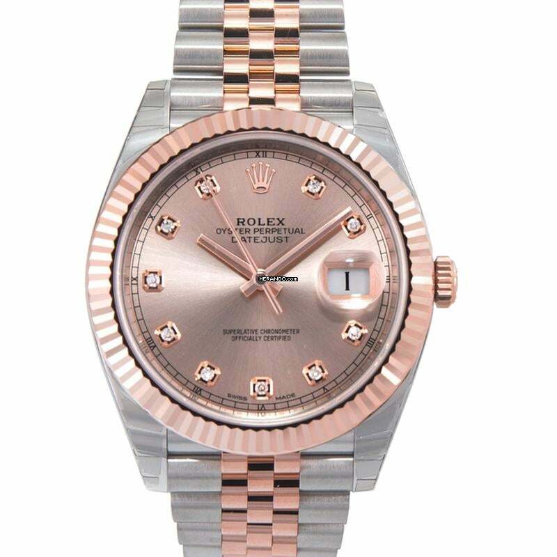 Rolex Datejust 41 126331 G - Datejust Automatic Sundust set with diamonds Dial Stainless Steel and Everose G </h1>