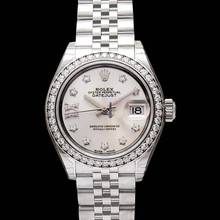 Thumbnail von Rolex Lady-Datejust 279384RBR - Lady Datejust Automatic Silver set with diamonds Dial Stainless Steel and Whit </h1>