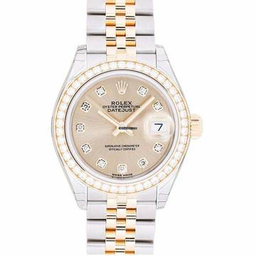  Rolex Lady-Datejust 279383RBR - Lady Datejust Automatic Champagne-colour set with diamonds Dial Stainless Stee </h1> 