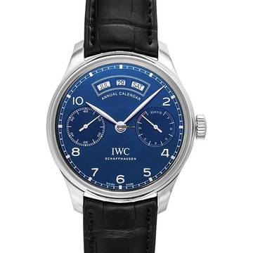  IWC Portugieser Annual Calendar IW503502 - Portugieser Annual Calendar Automatic Blue Dial Men's Watch </h1> 