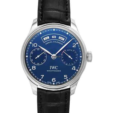  IWC Portugieser Annual Calendar IW503502 - Portugieser Annual Calendar Automatic Blue Dial Men's Watch </h1> 