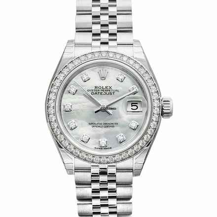  Rolex Lady-Datejust 279384RBR - Lady Datejust Automatic White Mother of Pearl Dial Stainless Steel and White G </h1> 