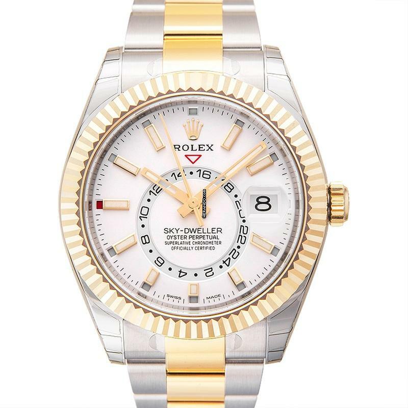 Rolex Sky-Dweller 326933 - Sky-Dweller Stainless Steel / Yellow Gold / White </h1>