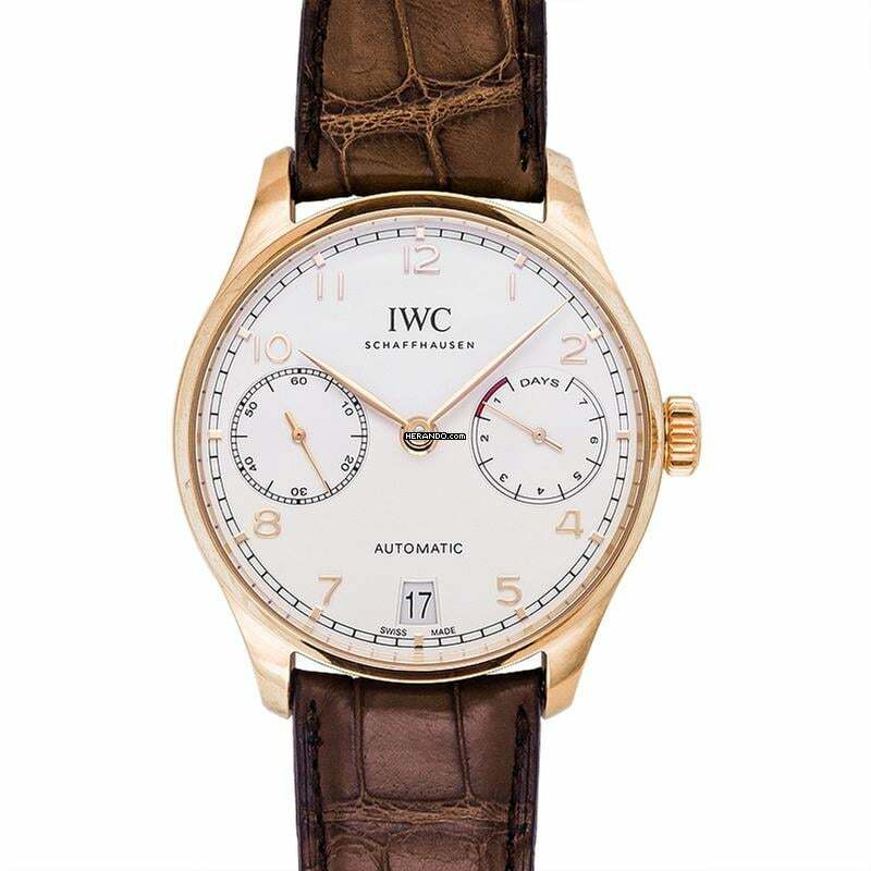 IWC Portugieser Automatik IW500701 - Portugieser Automatic Silver Dial Men's Watch </h1>