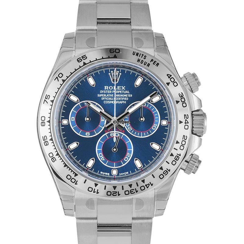 Rolex Daytona 116509 - Cosmograph Daytona White Gold / Blue </h1>