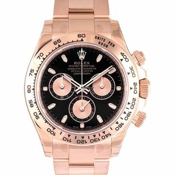  Rolex Daytona 116505 - Cosmograph Daytona Automatic Black Dial 18K Everose Gold Oyster Bracelet Men's Wa </h1> 