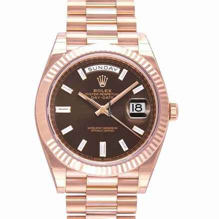  Rolex Day-Date 40 228235 - Day Date Automatic Brown Dial Everose Gold Men's Watch </h1> 