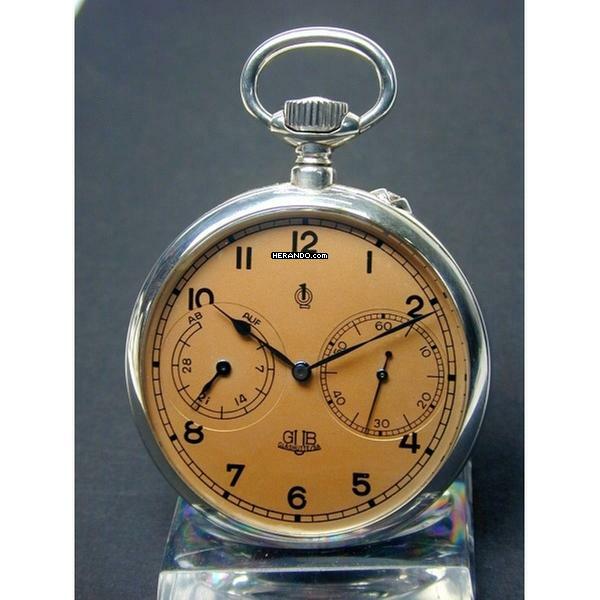 Glashütte Original VEB Glashütter Uhrenbetriebe Silb. Beobachtungsuhr Auf & Ab 1. Güte