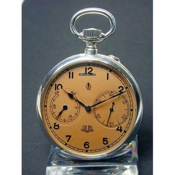 Glashütte Original VEB Glashütter Uhrenbetriebe Silb. Beobachtungsuhr Auf & Ab 1. Güte