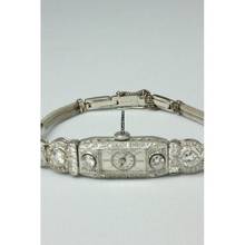 Thumbnail von Art Deco Brillant-Platin-Damenarmbanduhr