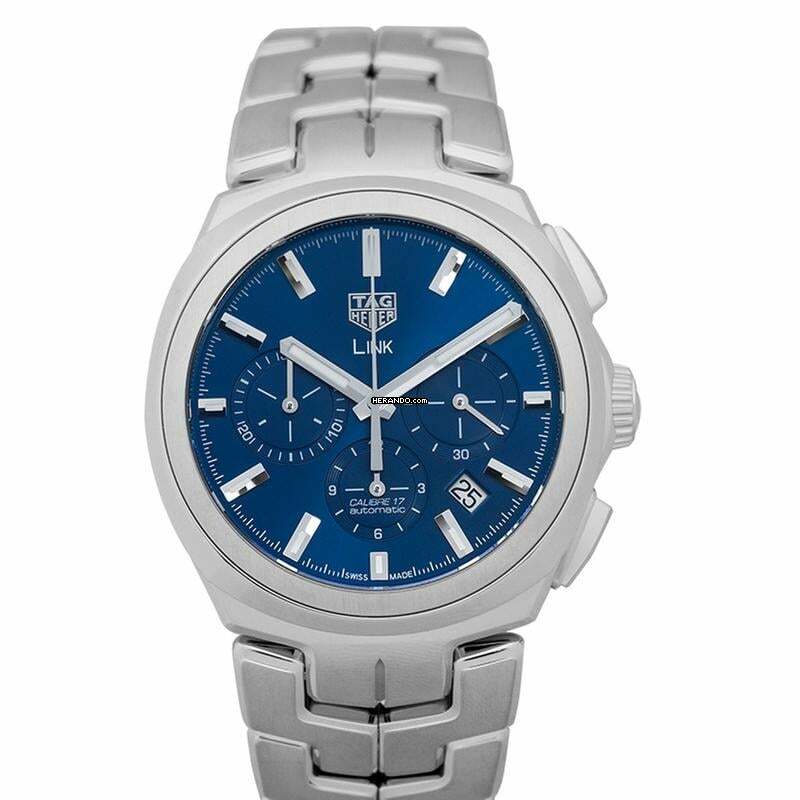 TAG Heuer Link CBC2112.BA0603 - Link Calibre 17 Automatic Chronograph Blue Dial Men's Watch </h1>