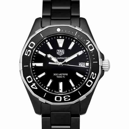  TAG Heuer Aquaracer Lady WAY1390.BH0716 - Aquaracer Quartz Black Dial Ladies Watch </h1> 