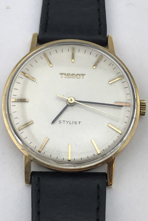 TISSOT Stylist Goldarmbanduhr