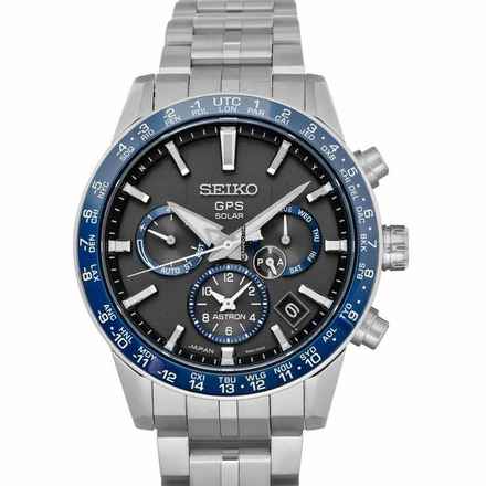  Seiko Astron GPS Solar SBXC001 - Astron Eco-Drive Black Dial Titanium Men's Watch </h1> 