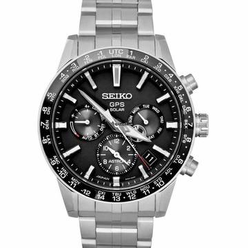  Seiko Astron GPS Solar SBXC003 - Astron Eco-Drive Black Dial Titanium Men's Watch </h1> 
