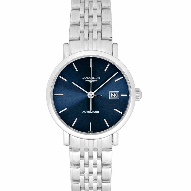 Longines Elegant L43104926 - The Longines Elegant Automatic Blue/Steel 29mm </h1>