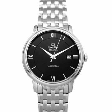  Omega De Ville Prestige 424.10.40.20.01.001 - De Ville Prestige Co-Axial 39.5 mm Automatic Black Dial Steel Men's </h1> 