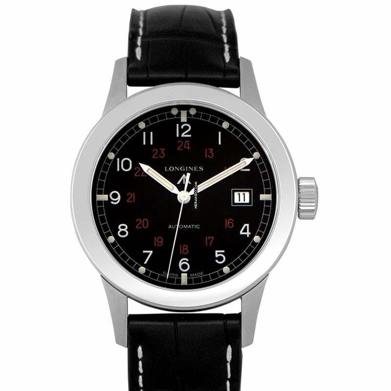 Longines Heritage L28324530 - Heritage Military Automatic Black/Leather 40mm </h1>