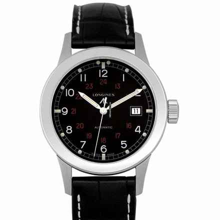  Longines Heritage L28324530 - Heritage Military Automatic Black/Leather 40mm </h1> 