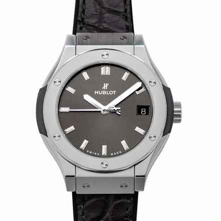  Hublot Classic Fusion Racing Grey 581.NX.7071.LR - Classic Fusion Quartz Grey Dial Titanium Ladies Watch </h1> 