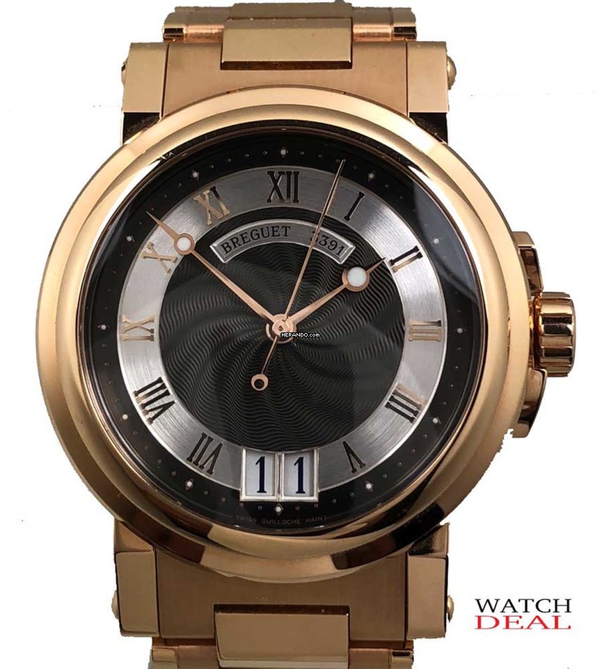 Breguet Marine Automatic Big Date Ref.5817 Rosegold mit Box und alle