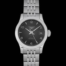 Thumbnail von Longines Record L23204566 - Record Automatic Black Dial Stainless Steel Ladies Watch </h1>