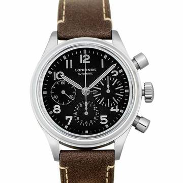  Longines Avigation L28164532 - Avigation Bigeye Chronograph Automatic Black Dial Men's Watch </h1> 