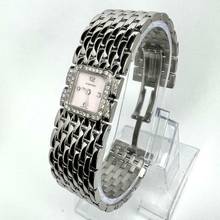 Thumbnail von Cartier RUBAN Quartz Steel ~0.5TCW Diamond Watch Pink MOP Dial </h1>