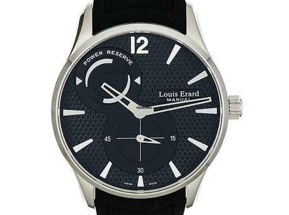  Louis Erard 1931 Gangreserve Stahl Handaufzug 42mm Neu 