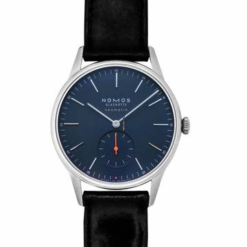  NOMOS Orion Neomatik 343 - Orion Neomatik 39 Midnight Blue Automatic Blue Dial 38.5mm Men's Watch </h1> 