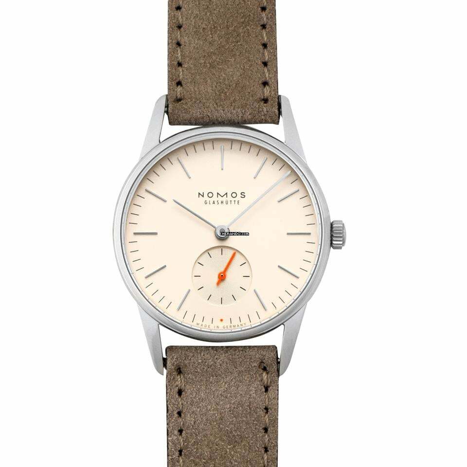 NOMOS Orion 33 328 - Orion 33 Champagne gold Dial/Leather 32.8mm </h1>
