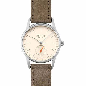  NOMOS Orion 33 328 - Orion 33 Champagne gold Dial/Leather 32.8mm </h1> 