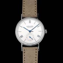 Thumbnail von NOMOS Ludwig 33 244 - Ludwig 33 White Silver-plated Dial/Leather 32.8mm </h1>